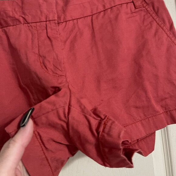 J. Crew Womens Pink Mid Rise Pockets Cotton Broken In Chino Shorts Size 4 - Picture 7 of 8